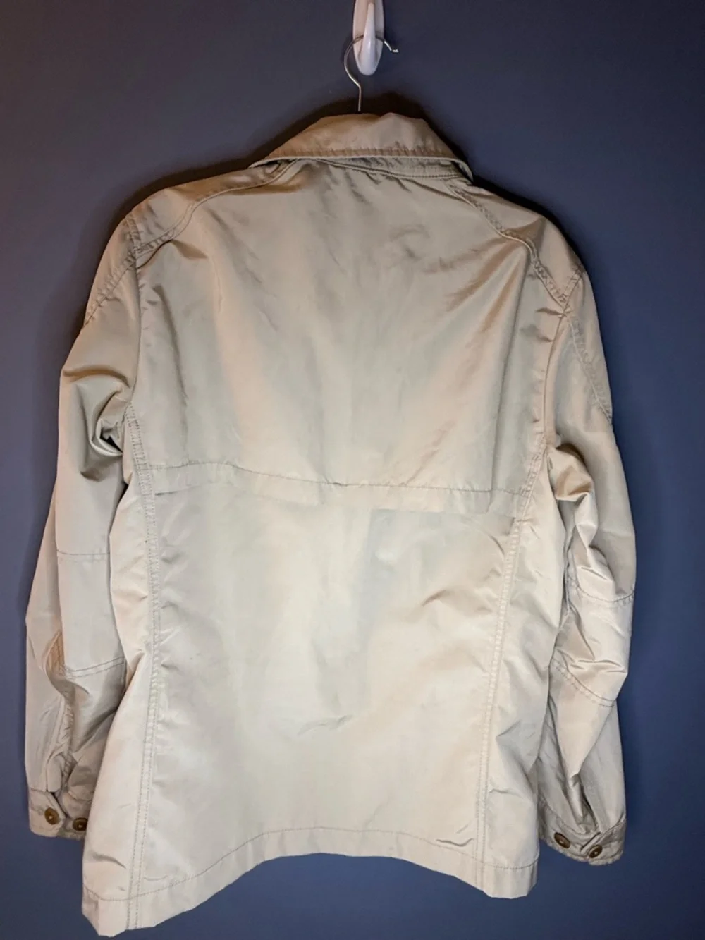 Banana Republic Men's Cream Military Field Jacket - Picture 4 of 6